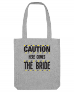 Caution - here comes the bride Sacoșă textilă