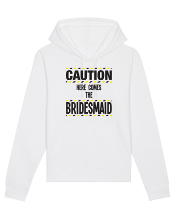 Caution - here comes the bridesmaid White