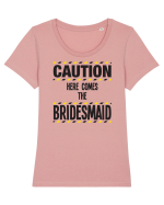 Caution - here comes the bridesmaid Tricou mânecă scurtă guler larg fitted Damă Expresser