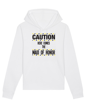 Caution - here comes the maid of honor White