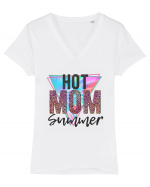 Hot Mom Summer Tricou mânecă scurtă guler V Damă Evoker