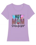 Hot Mom Summer Tricou mânecă scurtă guler larg fitted Damă Expresser