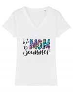 Hot Mom Summer Tricou mânecă scurtă guler V Damă Evoker