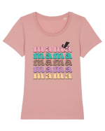 Mama Tricou mânecă scurtă guler larg fitted Damă Expresser