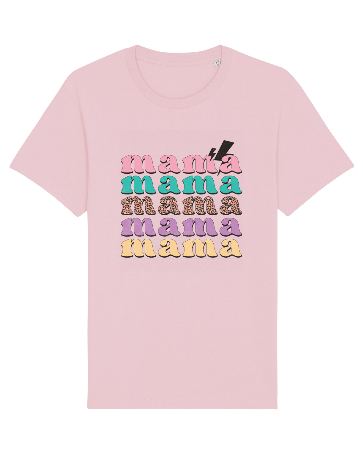 Tricou mânecă scurtă Unisex Rocker Cotton Pink