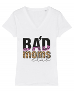 Bad Moms Club Tricou mânecă scurtă guler V Damă Evoker