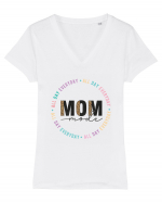 Mom Mode Tricou mânecă scurtă guler V Damă Evoker