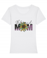 Blessed Mom Tricou mânecă scurtă guler larg fitted Damă Expresser