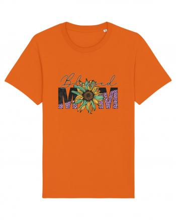 Blessed Mom Bright Orange