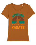 Kyokushin Karate  Tricou mânecă scurtă guler larg fitted Damă Expresser