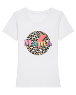 Mama Tricou mânecă scurtă guler larg fitted Damă Expresser