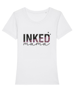 Inked Mama Tricou mânecă scurtă guler larg fitted Damă Expresser