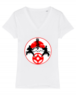 Kyokushin Karate  Tricou mânecă scurtă guler V Damă Evoker