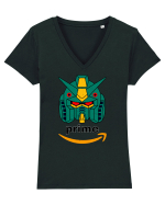 Funny Retro Optimus  Prime Pun Tricou mânecă scurtă guler V Damă Evoker