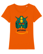 Funny Retro Optimus  Prime Pun Tricou mânecă scurtă guler larg fitted Damă Expresser
