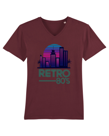 80' Retro City Burgundy