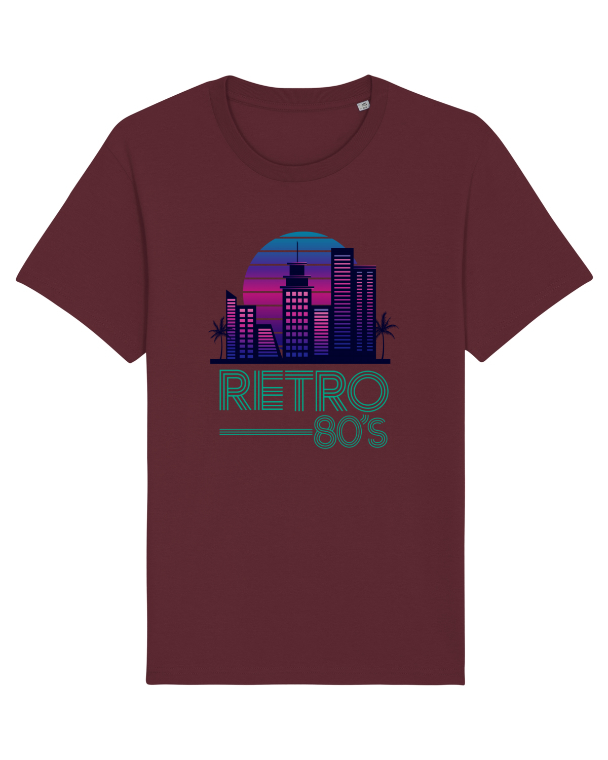 Tricou mânecă scurtă Unisex Rocker Burgundy