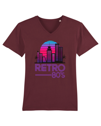80' Retro City Burgundy
