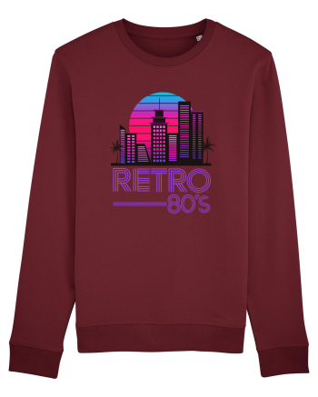 80' Retro City Burgundy