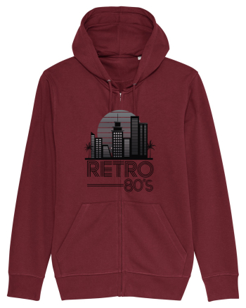 80' Retro City Burgundy