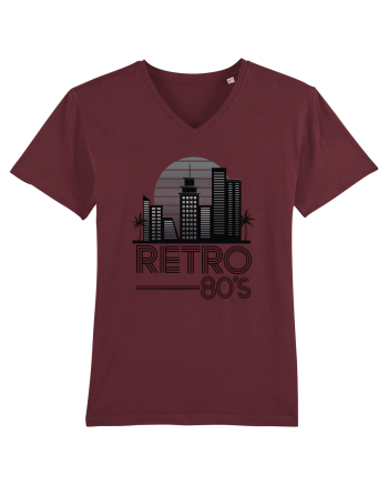 80' Retro City Burgundy