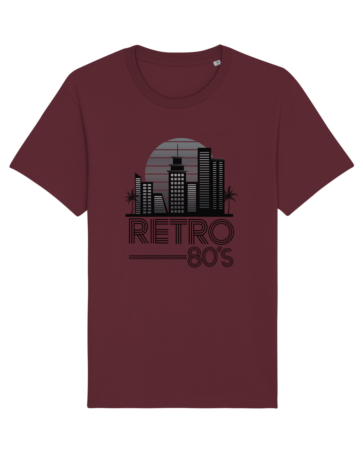 Tricou mânecă scurtă Unisex Rocker Burgundy