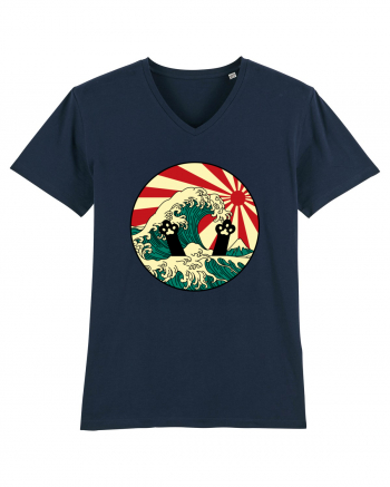 Great Wave Cat French Navy