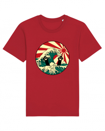 Great Wave Cat Red