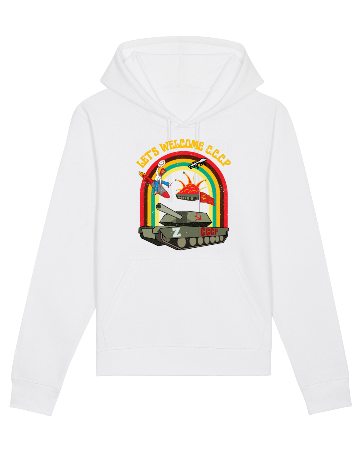 Hanorac Unisex Drummer White