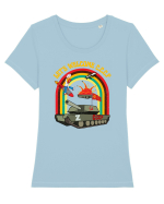 Let's Welcome C.C.C.P. Tricou mânecă scurtă guler larg fitted Damă Expresser