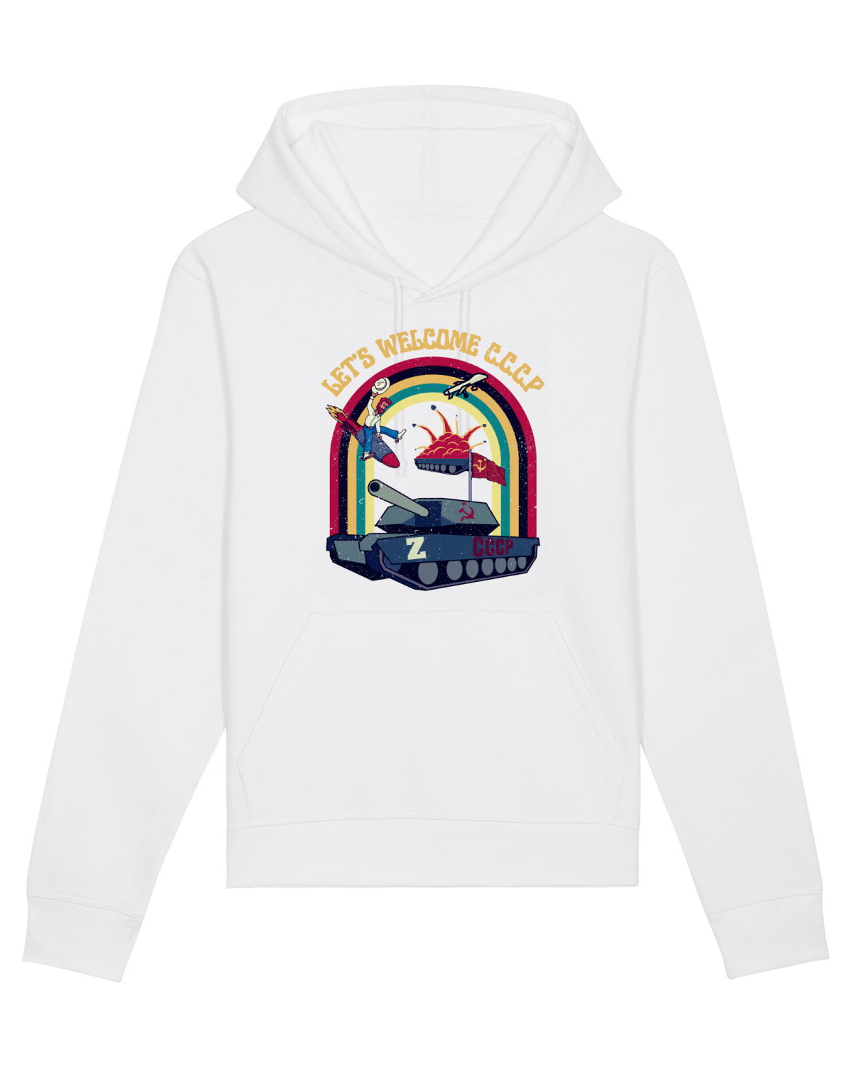 Hanorac Unisex Drummer White