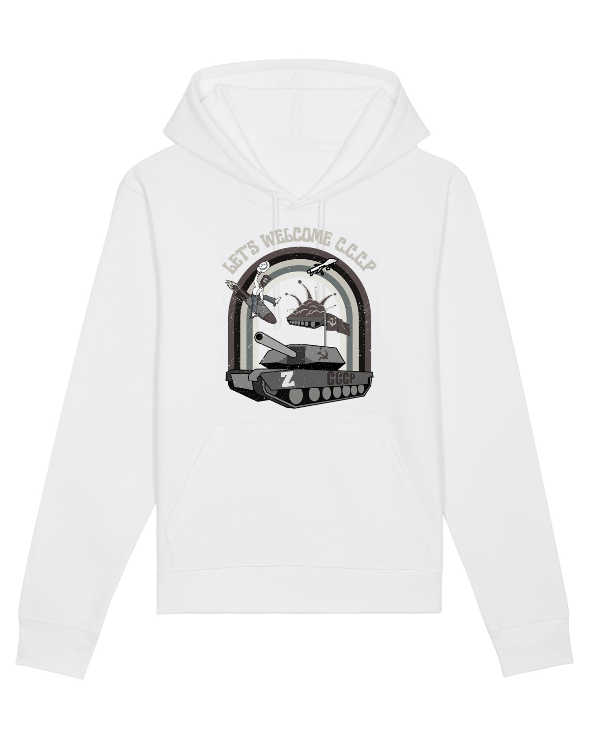 Hanorac Unisex Drummer White