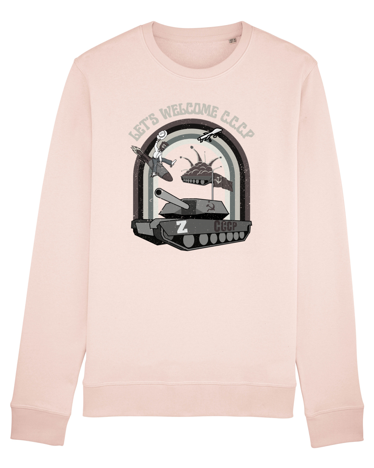Bluză mânecă lungă Unisex Rise Candy Pink