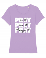 PRAY PRAY PRAY Tricou mânecă scurtă guler larg fitted Damă Expresser