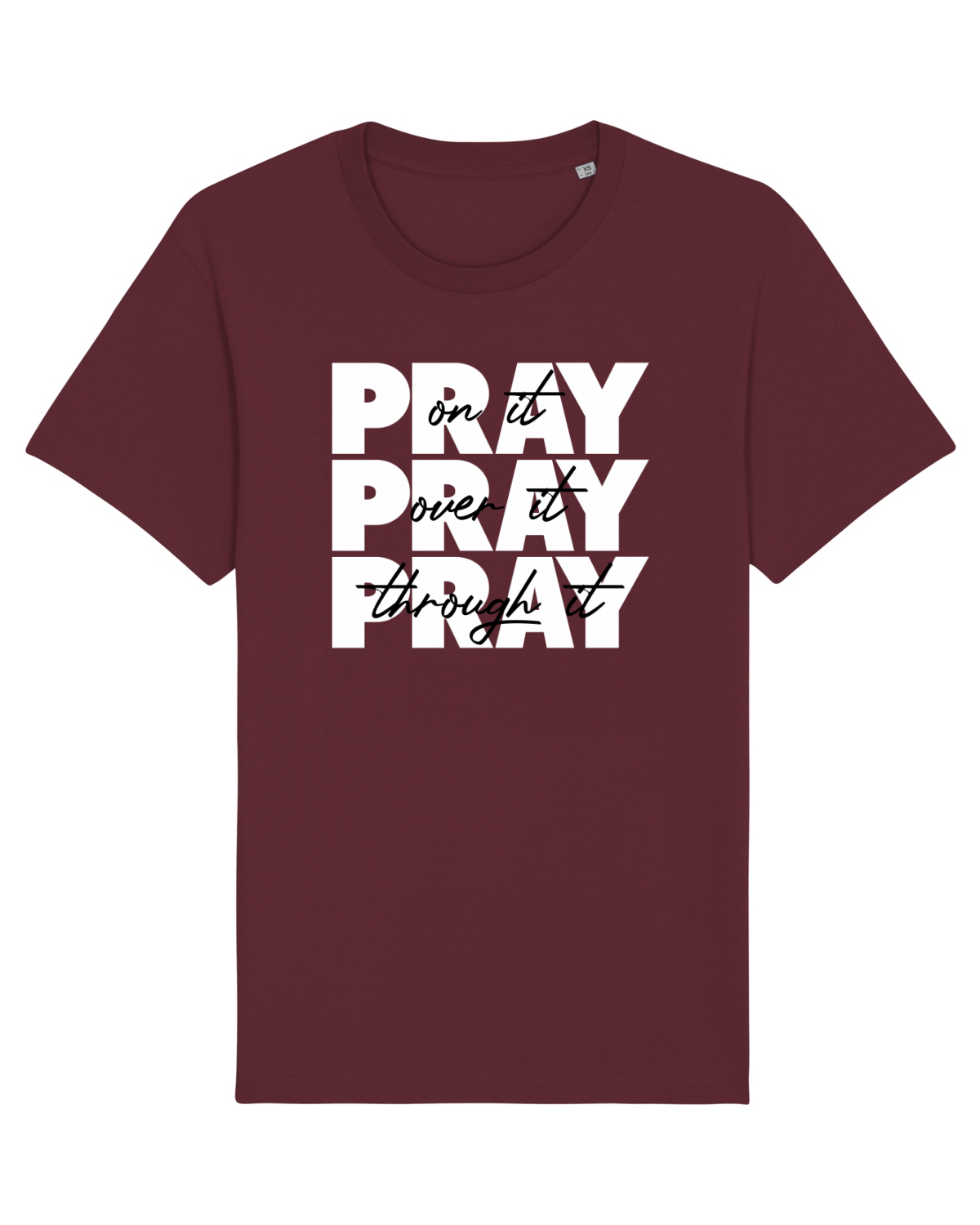 Tricou mânecă scurtă Unisex Rocker Burgundy