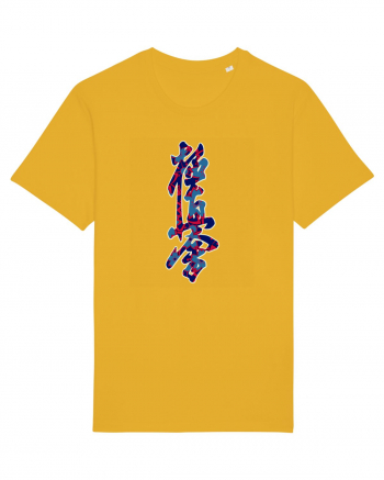 Kyokushin Karate Kanji Spectra Yellow