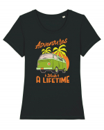 Adventures Worth a Lifetime Tricou mânecă scurtă guler larg fitted Damă Expresser