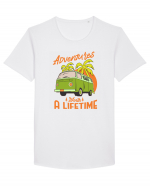 Adventures Worth a Lifetime Tricou mânecă scurtă guler larg Bărbat Skater