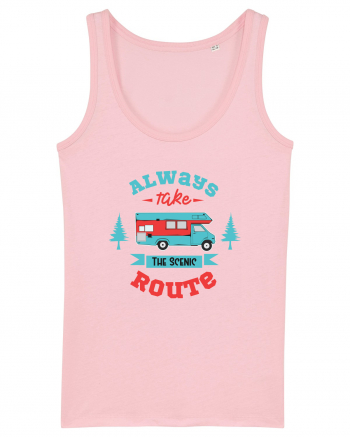 Always Take the Scenic Route Cotton Pink