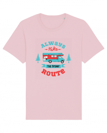 Always Take the Scenic Route Cotton Pink