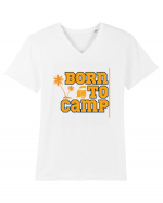 Born to Camp Tricou mânecă scurtă guler V Bărbat Presenter