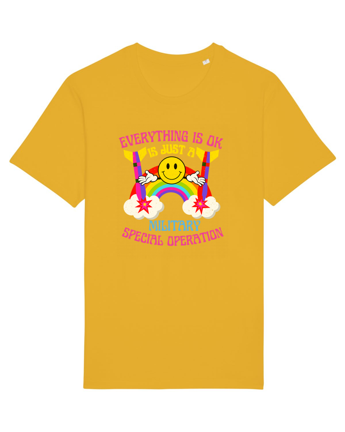Tricou mânecă scurtă Unisex Rocker Spectra Yellow