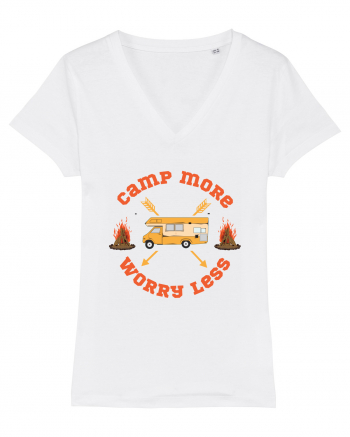 Camp More Worry Less White