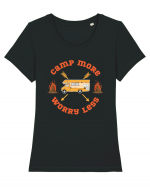 Camp More Worry Less Tricou mânecă scurtă guler larg fitted Damă Expresser