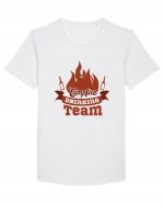 Campfire Drinking Team Tricou mânecă scurtă guler larg Bărbat Skater