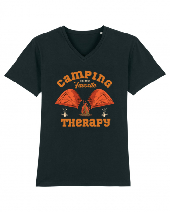 Camping is My Favorite Therapy Black