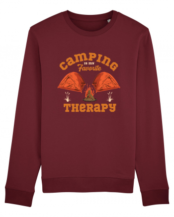 Camping is My Favorite Therapy Burgundy