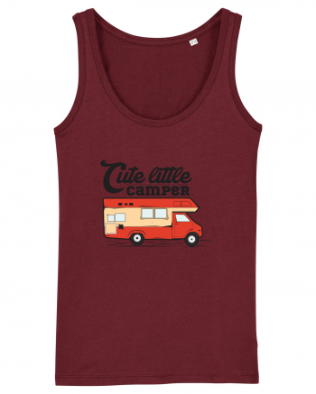 Cute Little Camper Burgundy