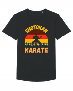 Shotokan Karate Tricou mânecă scurtă guler larg Bărbat Skater