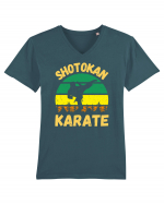 Shotokan Karate Tricou mânecă scurtă guler V Bărbat Presenter